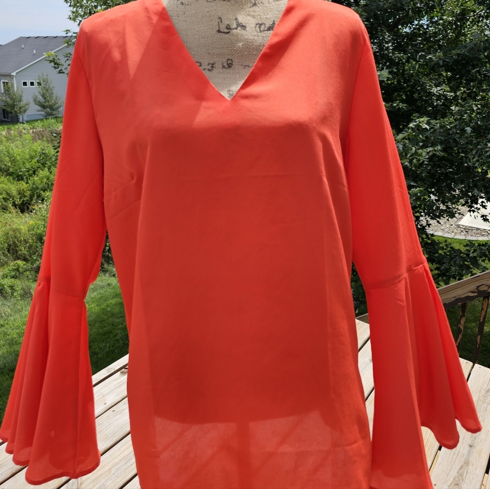Banana Republic Vibrant Orange Blouse
